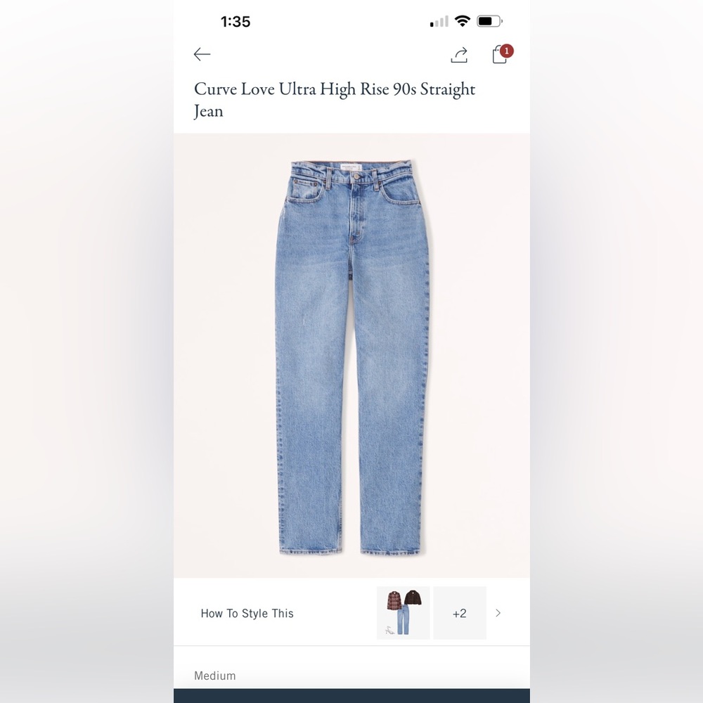 Abercrombie Curve Love Jeans